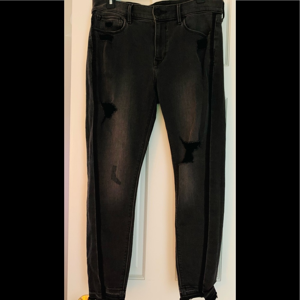 EXPRESS Ankle Legging Mid Rise Black Stretch Jeans 10R